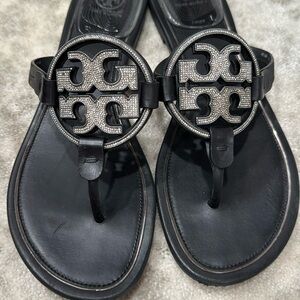Black Tory Burch Miller Pave Sandal